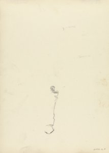 Study, for the Cave of the Golden Calf (grafit) (se 265077 for recto)